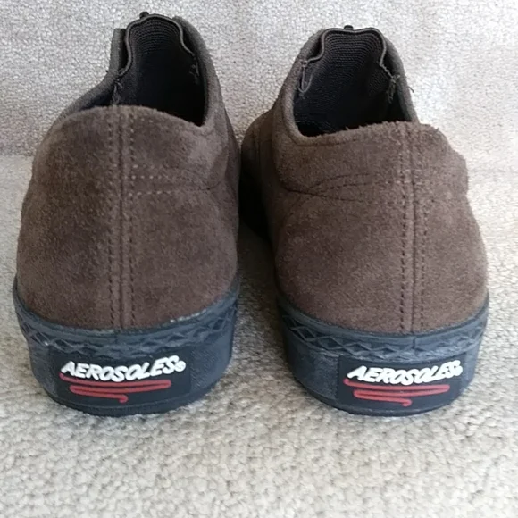 Aerosoles Suede Leather Zip Up Loafers 8B Chocolate Brown - Picture 14 of 15